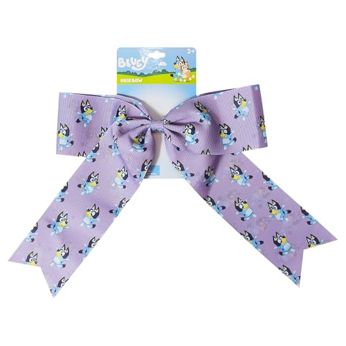 LUV HER Bluey Hair Bow for Girls Large Printed Hair Clip with Alligator Clip
