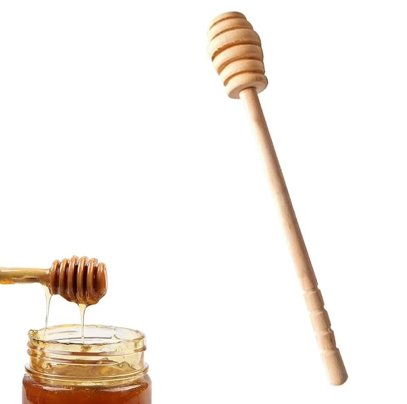 Honey Dipper Stick with Long Handle - Premium Dessert Spoon