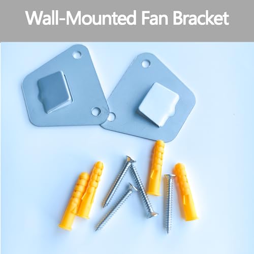 Heavy-Duty Wall Mount Brackets for Oscillating Fans - 2 Pack