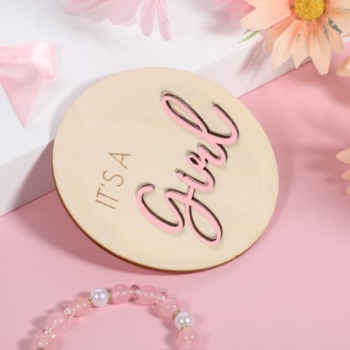 It's a Girl Wooden Sign - Baby Shower Announcement & Photography Prop