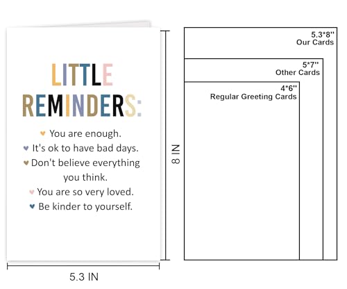 You Are Enough Encouragement Card for Family & Colleagues
