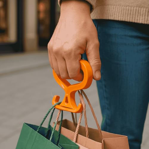 JIUANODD Plastic Shopping Bag Handle with Ergonomic Grip – Heavy-Duty Carrier