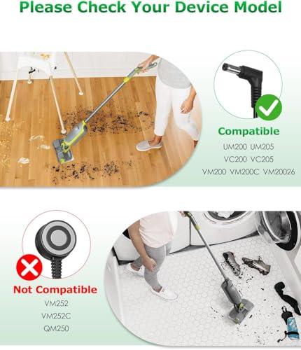 Replacement AC Power Adapter Charger for Shark VACMOP VM200 VC200 Series