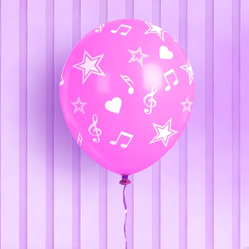 Korean Pop Themed Party Balloons - 24 Pack Latex Decorations for Birthdays
