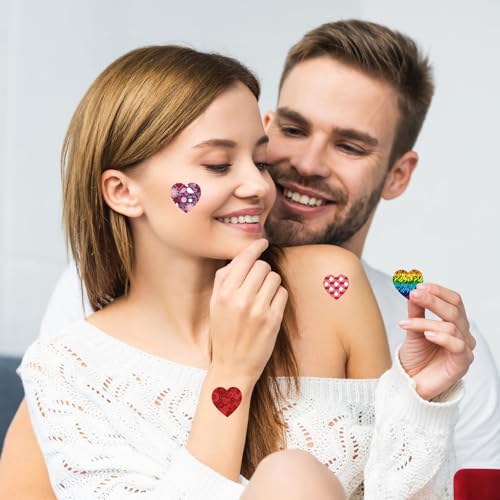 500 Valentine's Day Heart Stickers for Crafting & Decor