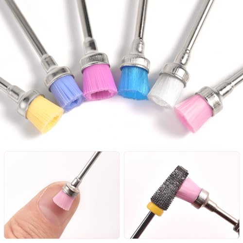 KADS Nail Drill Bit Cleaning Brush ABS Plastic Dust Removal Tool Set