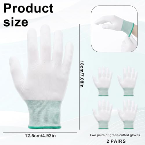Exircy Heat Resistant Styling Gloves 4 Pcs for Hair Curling and Flat Irons