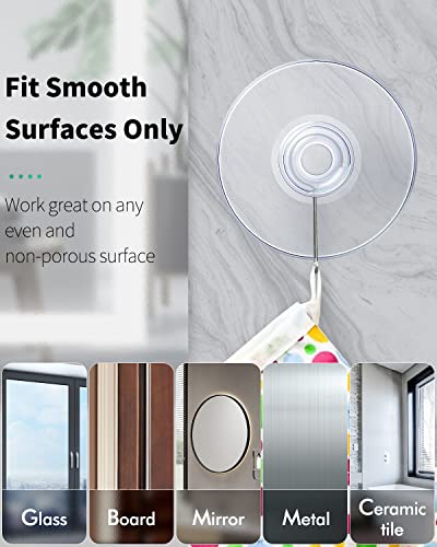 Suction Cups for Glass - Assorted Sizes 1.2, 1.8 & 2.2 Inch, 30 Pack