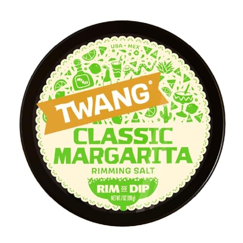Twang Classic Flavored Salt Rimmer for Margaritas and Cocktails, 4 Ounce