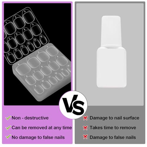 Press On Nail Adhesive Tabs - 600Pcs Clear Jelly Glue Sticky Tabs
