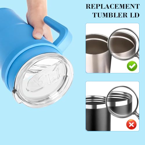 Engorgio 40oz Replacement Tumbler Lid for Silver Buffalo - 1 Pcs