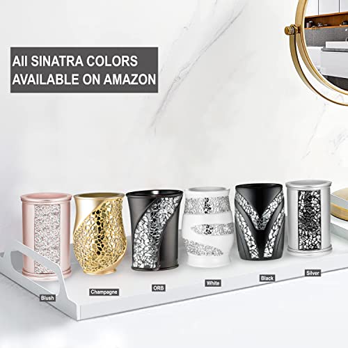 Champagne Sinatra Bathroom Tumbler - 6"W x 3"L (Pack of 1)