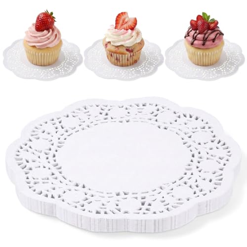 150 Pcs 5.5 Inch White Paper Doilies for Parties and Crafts