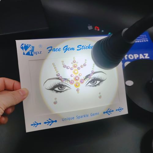 Topz Glow in the Dark Face Jewels Festival Makeup Self Adhesive Gems
