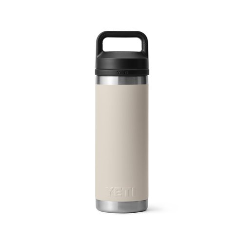 YETI Rambler 18 oz Bottle, Leakproof, Vacuum Insulated, Stainless Steel with Chug Cap, Cape Taupe