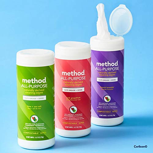Method All-Purpose Cleaning Wipes - 70 Count (Pack of 2)