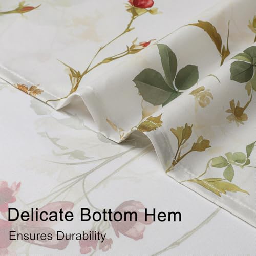 OVZME Floral Waterproof Shower Curtain | 72x72 Inch Boho Design