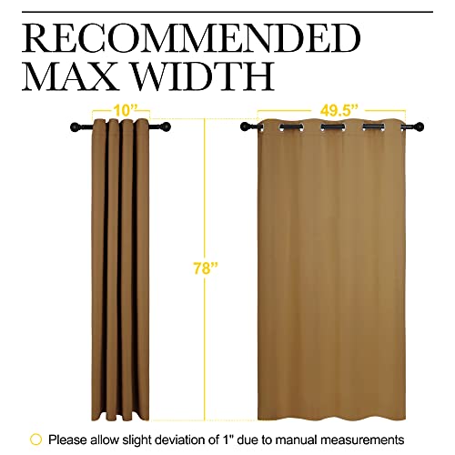 NICETOWN Blackout Curtains 55x78 Inch, Energy Efficient Grommet Drapes