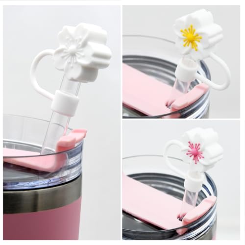 Silicone Straw Covers for Stanley Cup - 3pcs Dust-Proof Lids