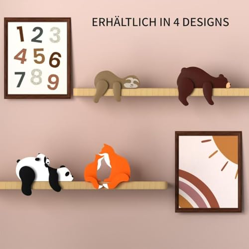 Wooden Bear Nursery Decor - Adorable Woodland Shelf Sitter