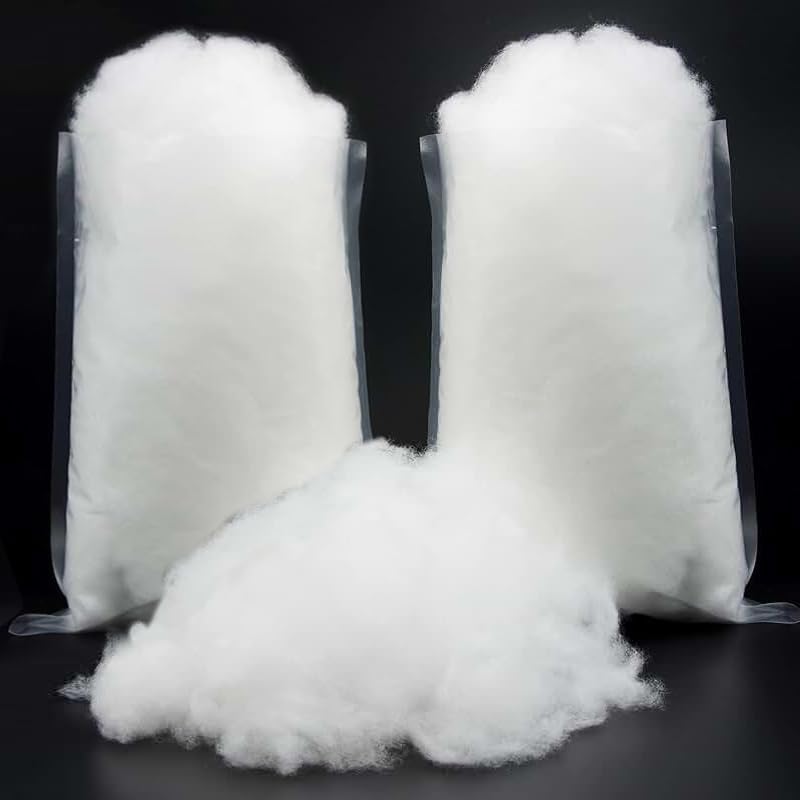 Skiennix Christmas Fake Snow Decoration - 7.05 Oz Fluffy Artificial Cotton for Indoor Decor | Flame Resistant Winter Blanket