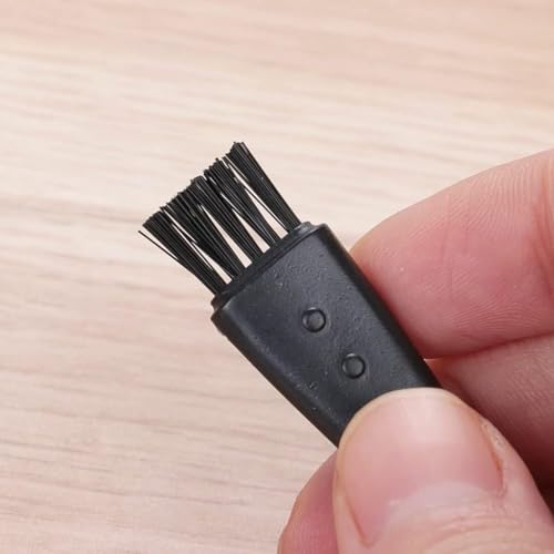 LinMei Electric Shaver Cleaning Brush 12PCS Double-Sided Nylon Black