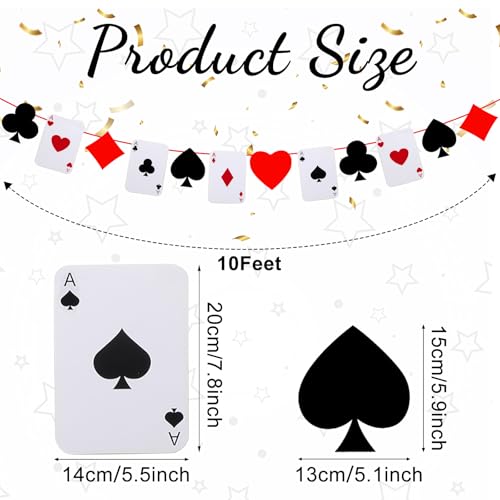 Poker Theme Party Banner - 10 Ft Classic Style Decoration