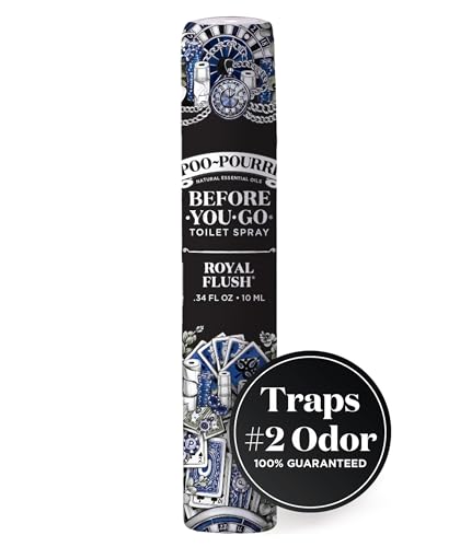 Poo-Pourri Before-You-Go Toilet Spray, Royal Flush - Travel Size 10mL