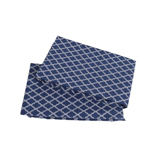 Queen Size Blue Checkered Cotton Pillowcases Set of 2 - Cooling & Breathable