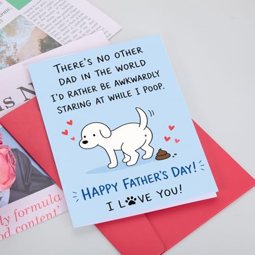 Funny Father's Day Card for Dog Dads - Heartfelt Greeting