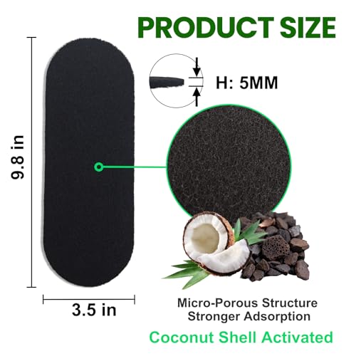 10-Pack Coconut Carbon Ceiling Fan Filters - Odor Absorbing Air Purifiers
