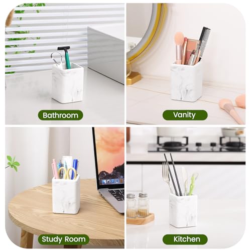 Luxspire Marble Diatomite Toothbrush Holder - 1 PC Bathroom Organizer