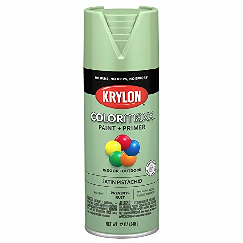 Krylon ColorMaxx Satin Spray Paint - Pistachio, 12 Oz. Can