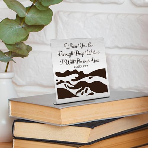 Inspirational Bible Verse Decor Sign - Christian Gifts for Home & Office