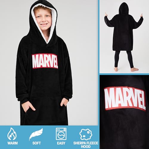 Marvel Fleece Wearable Hoodie Blanket for Kids & Teens