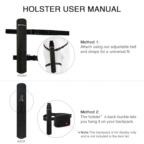13" Folding Rave Fan with Holster - Durable Clack Sound for Festivals
