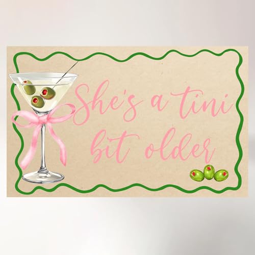 A Tini Bit Older Backdrop - Espresso Martini Birthday Party Decorations