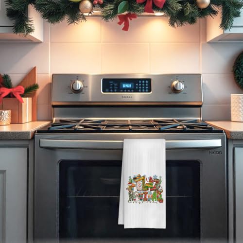 Christmas Kitchen Dish Towels 16x24 Inches - P- Christmas Towel