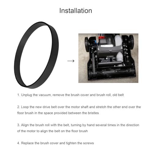 JIEPRO Vacuum Belts for Bissell PowerForce & CleanView Upright Vacuums 2 Pack