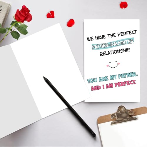 Funny Birthday Card for Dad from Daughter - Humorous Gift Idea