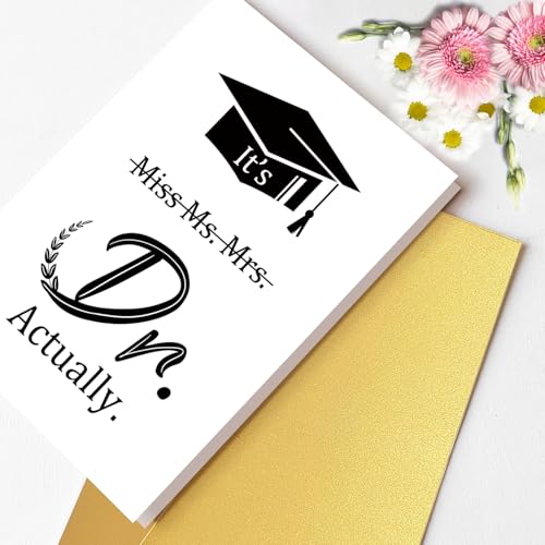 Funny Doctor Graduation Card for Her - PhD Congrats Gift