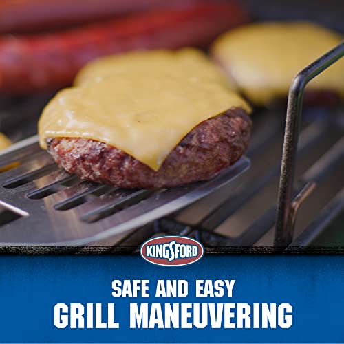 Kingsford Stainless Steel BBQ Grill Spatula with Red & Black Comfort Grip