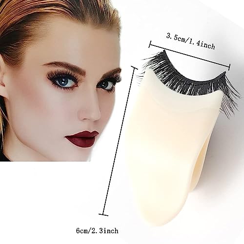 Black 3-Layer Round Eyelash Storage Case with Mirror & Lash Clips