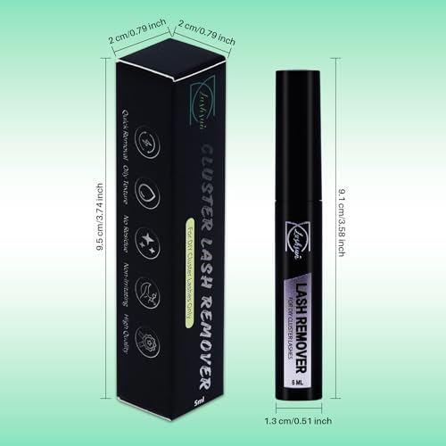 LASHSUN Cluster Lash Remover & Extension Kit with Bond, Seal, and Tweezers
