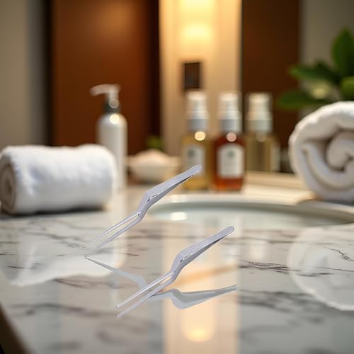 Tnyvm Stainless Steel Lighted Ear Tweezers Set - 2 Pcs