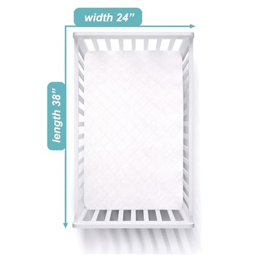 American Baby Waterproof Mini Crib Mattress Protector 38x24 Pack of 1