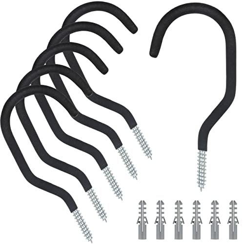 KURUI Heavy Duty Bicycle Wall Hooks - 6 Pack Bike Hangers