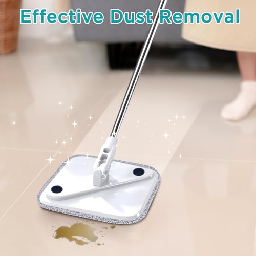 4 Pack Microfiber Mop Pads Refills - 8.6" Square, Superior Absorbency