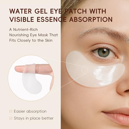 Rice Collagen Under Eye Patches for Dark Circles & Puffy Eyes (5 Pairs)