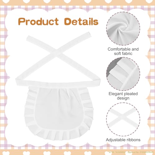 White Maid Apron with Pockets - Cosplay & Kitchen Accessory